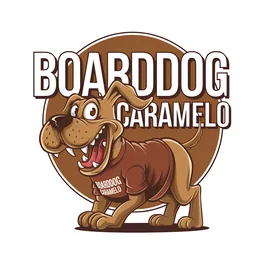 Logo BoardDog Caramelo